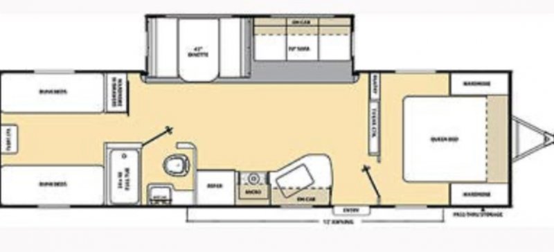 2014 COACHMEN CATALINA 303QBS Floorplan