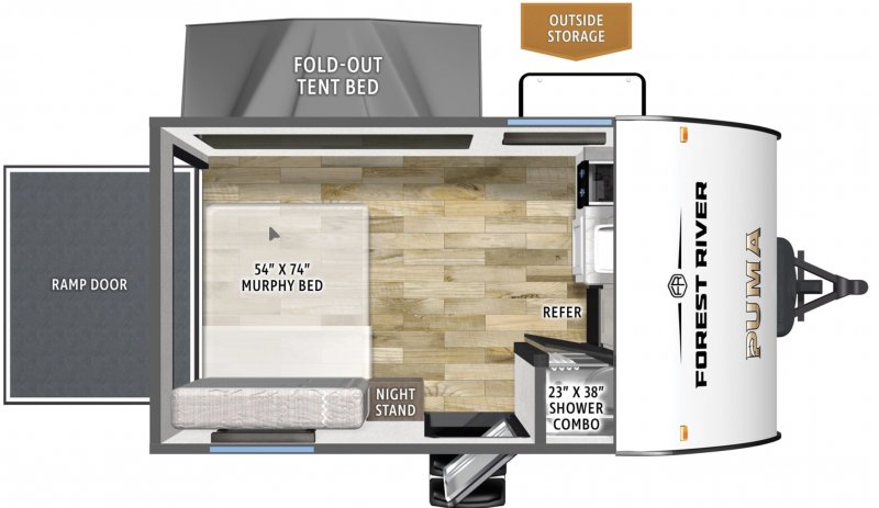 2026 PALOMINO PUMA 141THCE Floorplan