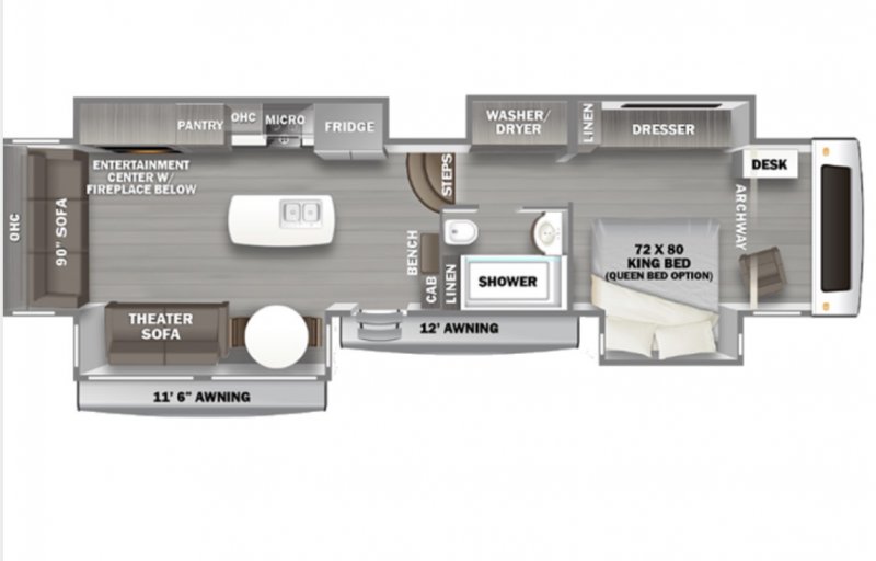 2023 RIVERSTONE LEGACY 41RL Floorplan