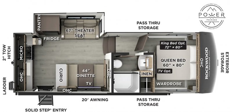 2026 ROCKWOOD SIGNATURE 282RK Floorplan