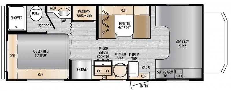 2026 FOREST RIVER ENTRADA 2000NS Floorplan