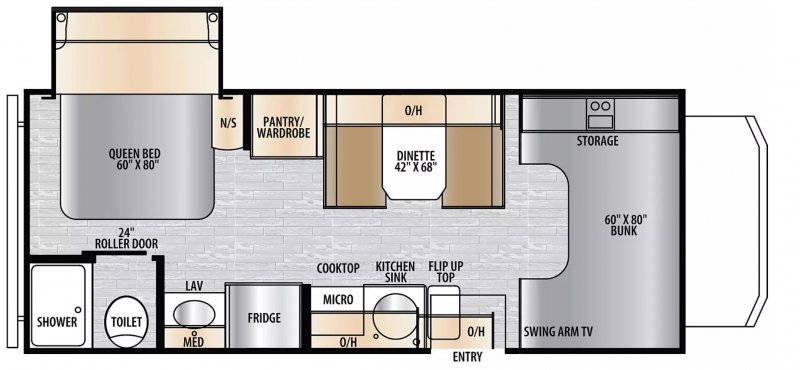 2026 FOREST RIVER ENTRADA 2200S Floorplan