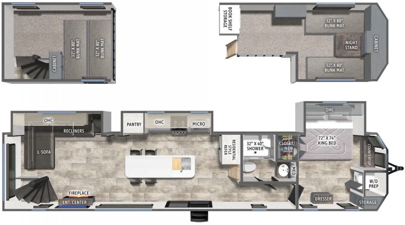 2026 PALOMINO PUMA 423LFT Floorplan