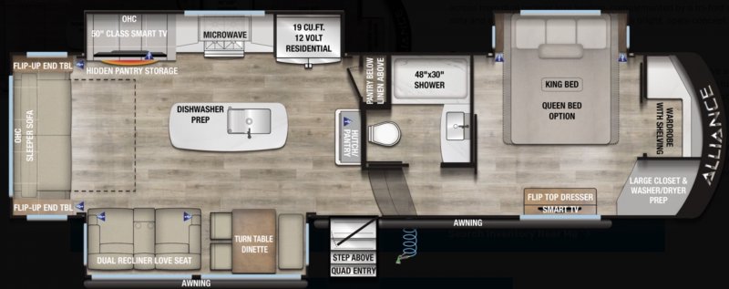 2026 ALLIANCE RV PARADIGM 310RL Floorplan