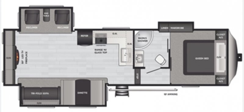 2017 KEYSTONE SPRINGDALE SG253FWRE Floorplan