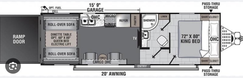 2021 FOREST RIVER WORK AND PLAY 27LT Floorplan