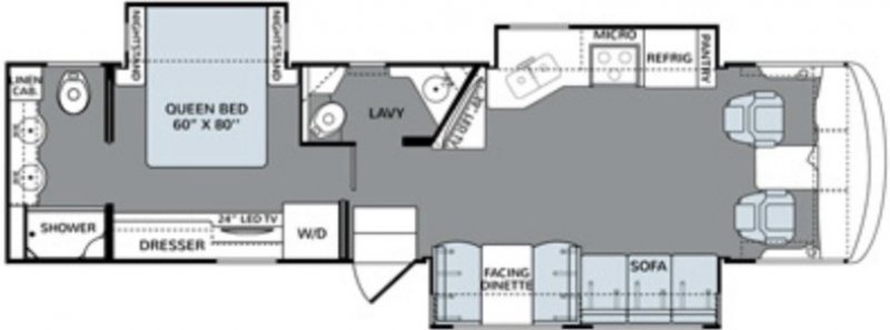 2016 HOLIDAY RAMBLER VACATIONER 36DB Floorplan