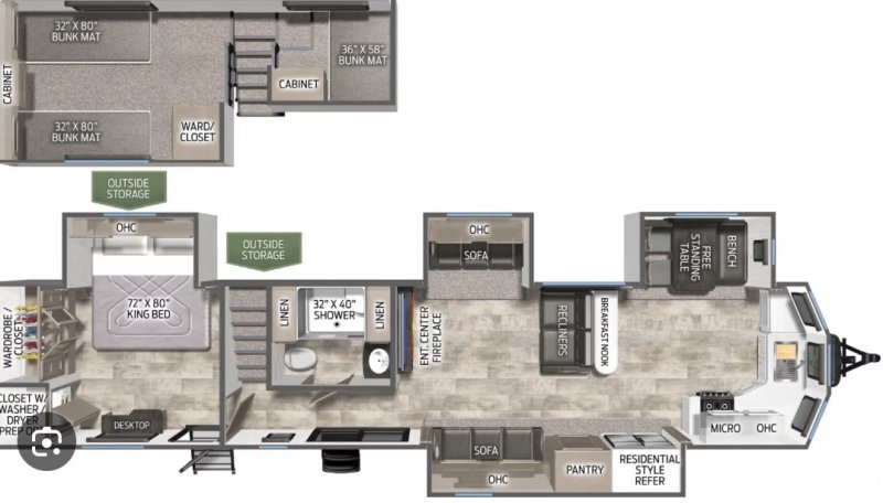 2027 PALOMINO PUMA 403LFT Floorplan