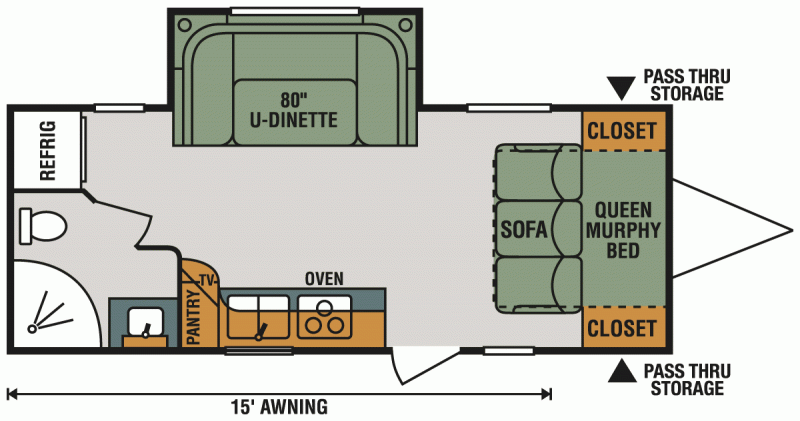 2018 K-Z INC. CONNECT 201RB Floorplan