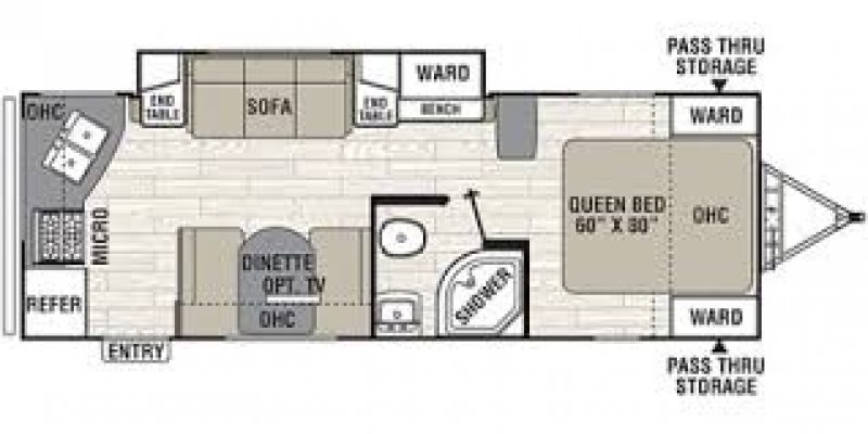 2018 COACHMEN FREEDOM EXPRESS 246RKS Floorplan
