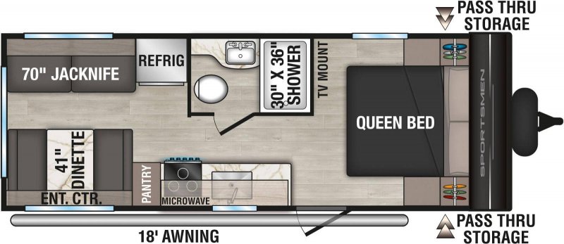 2026 K-Z INC. Sportsmen 210RDSL Floorplan