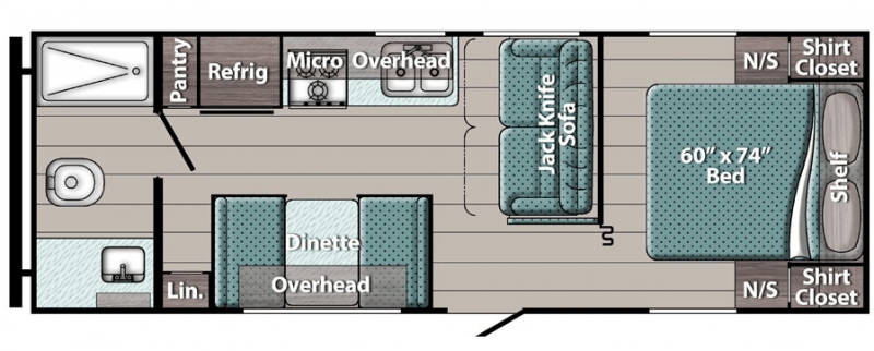 2024 GRAND RIVER Grand River 25RB Floorplan
