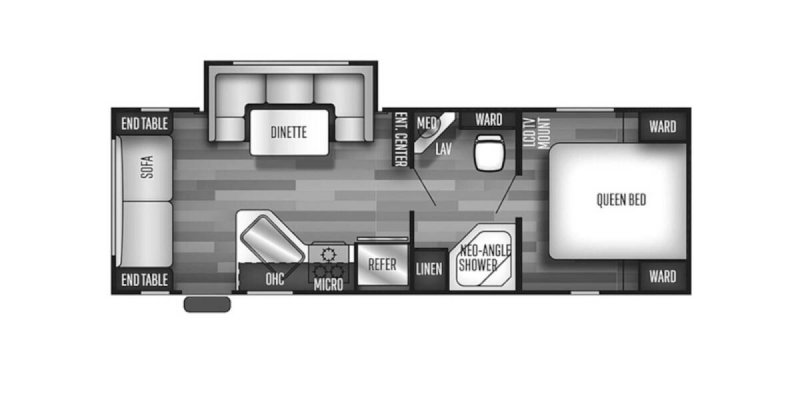 2019 CHEROKEE GREY WOLF 23MK Floorplan