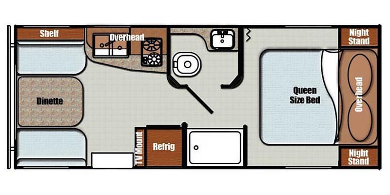 2020 GULFSTREAM VINTAGE CRUISER 19ERD Floorplan