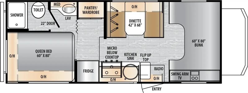 2026 FOREST RIVER Entrada 2000NS Floorplan