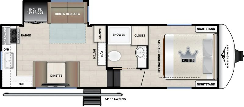 2026 EAST TO WEST Tandara 235ML Floorplan