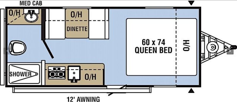 2014 COACHMEN CLIPPER 17FQ Floorplan