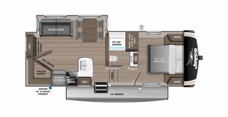 2021 JAYCO EAGLE HT 24RE Floorplan
