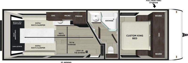 2026 FOREST RIVER Salem FSX 260RTK Floorplan