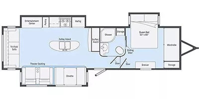2019 WINNEBAGO Minnie 30RLSS Floorplan