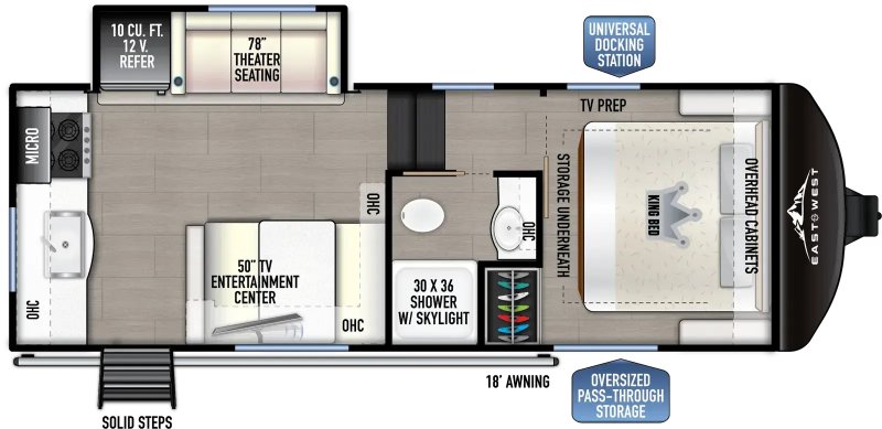 2026 FOREST RIVER Tandara 22RK Floorplan