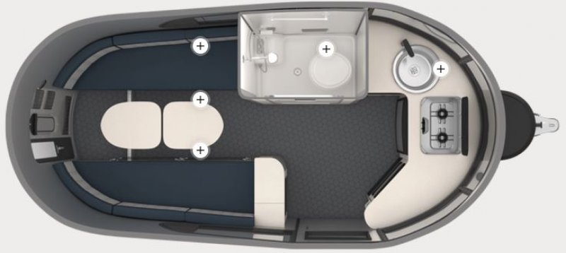2025 AIRSTREAM BASECAMP 16X Floorplan
