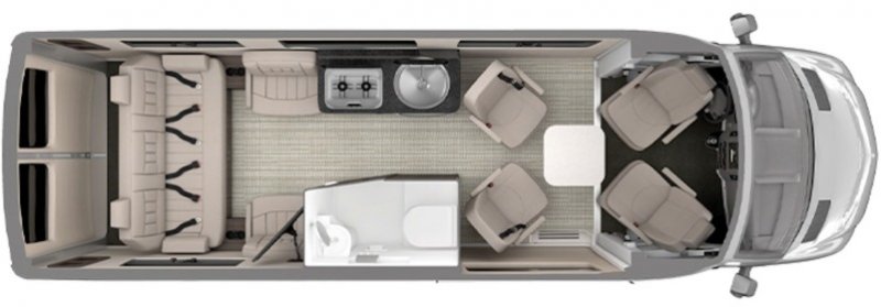 2026 AIRSTREAM INTERSTATE 24 GL Floorplan