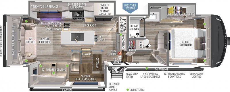 2027 BRINKLEY MODEL Z 2900 Floorplan