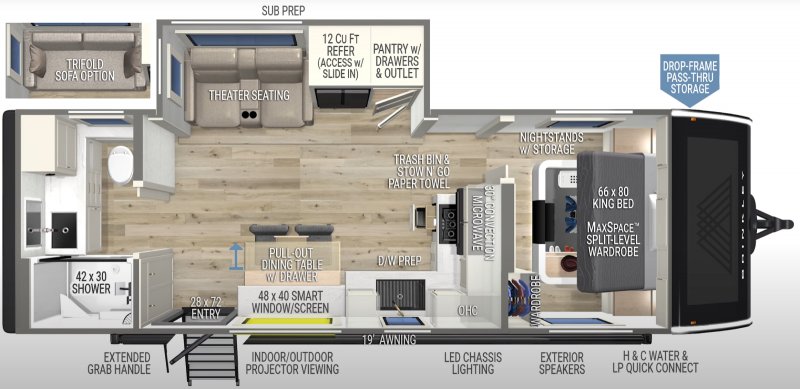 2026 BRINKLEY MODEL I 235 Floorplan