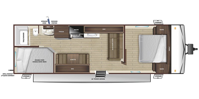 2025 STARCRAFT AUTUMN RIDGE 26BH Floorplan