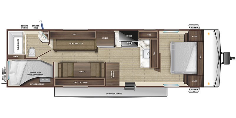 2025 STARCRAFT AUTUMN RIDGE 27BH Floorplan