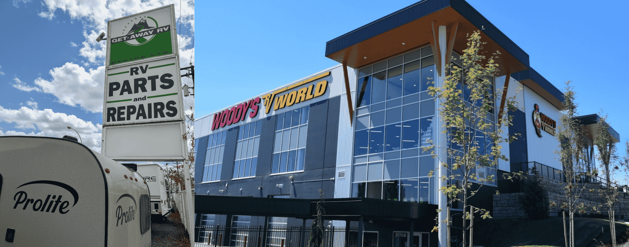 GetAway RV & Woody's RV Service Entrance