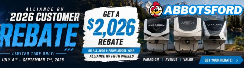 Slide Image - Alliance RV $2,026 RV Rebate