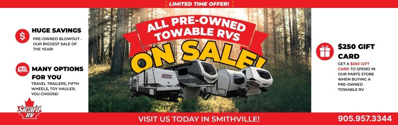Slide Image - All Pre-owned Towable RVs On Sale!