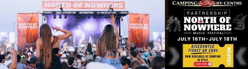 JOIN US AT NORTH OF NOWHERE MUSIC FESTIVAL! Slide Image - JOIN US AT NORTH OF NOWHERE MUSIC FESTIVAL!