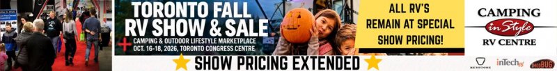 Slide Image - THE TORONTO FALL RV SHOW & SALE PRICING EXTENDED!!