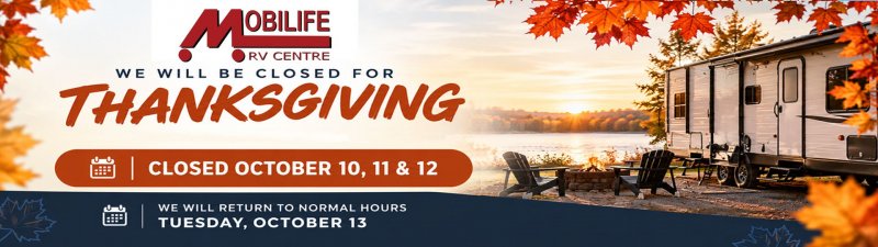 Mobilife RV will be closed for thanksgiving Slide Image - Mobilife RV will be closed for thanksgiving