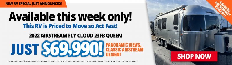 Slide Image - 2022 AIRSTREAM FLY CLOUD 23FB QUEEN